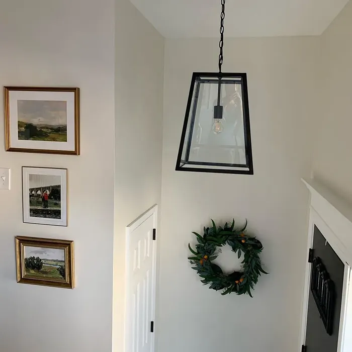 Sherwin Williams Creamy hallway color review
