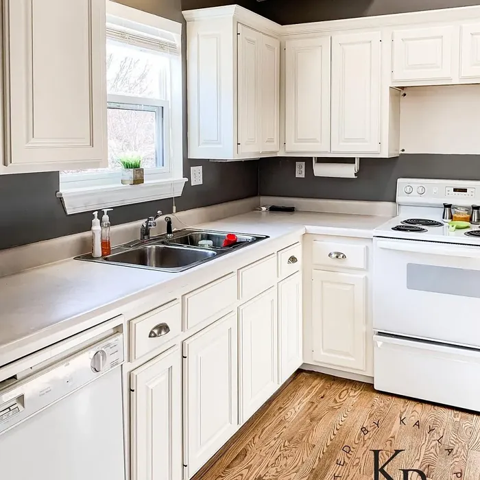 SW Creamy kitchen cabinets color