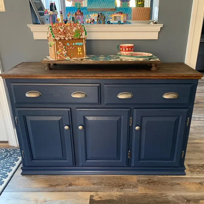 Sherwin Williams Naval painted furniture paint