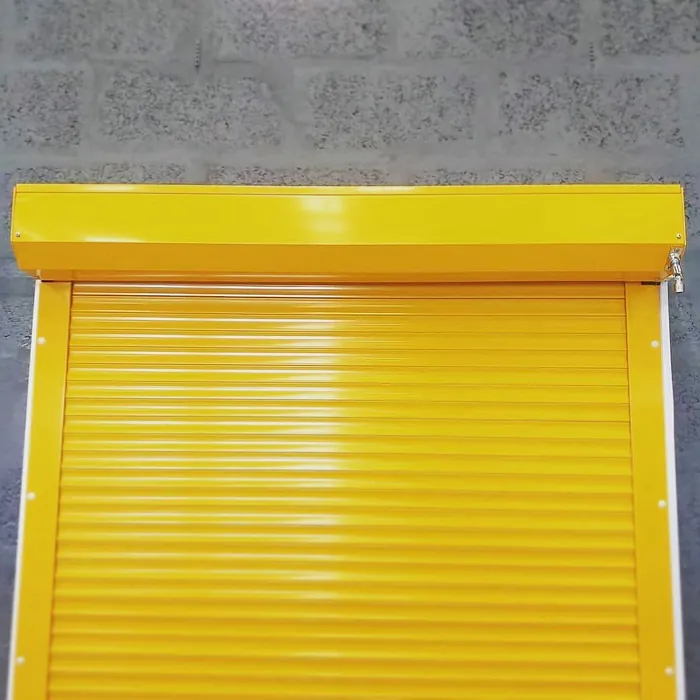 Signal yellow RAL 1003 shutter roller