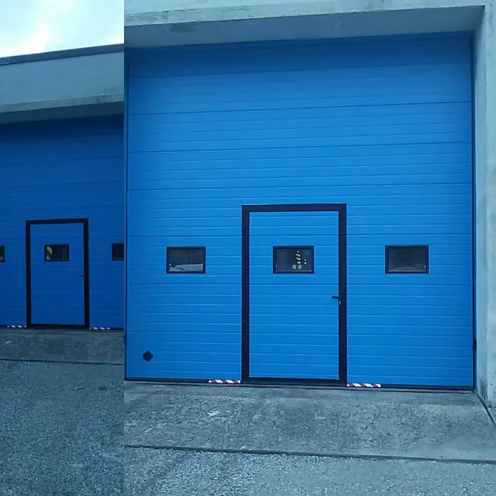 RAL Classic  Sky blue RAL 5015 garage door