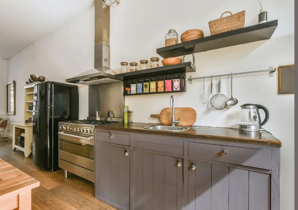 Sherwin Williams Slate Violet kitchen cabinets