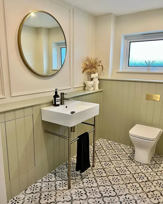 Farrow and Ball Slipper Satin bathroom color review