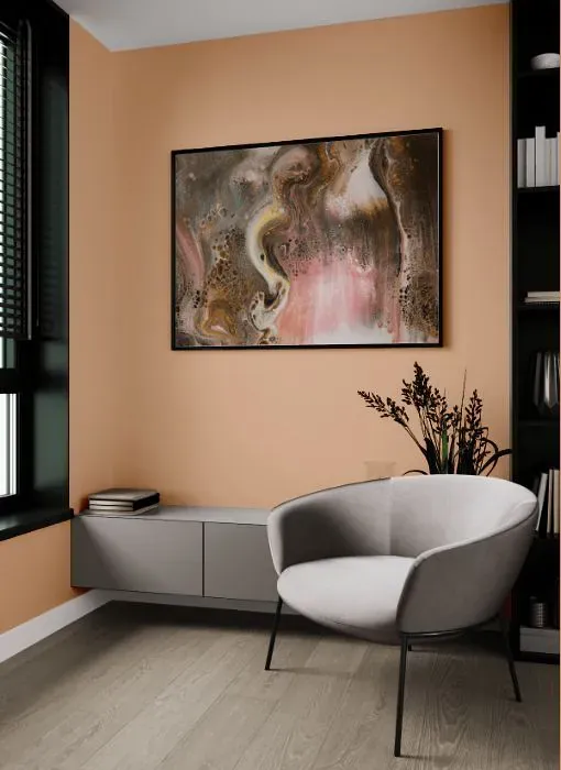 Sherwin Williams Soft Apricot living room