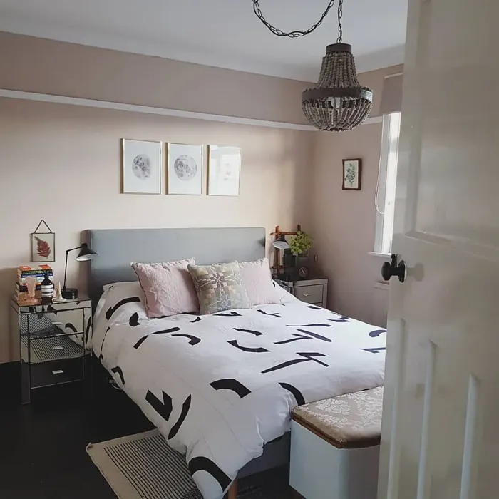 Dulux Soft Stone cozy bedroom interior