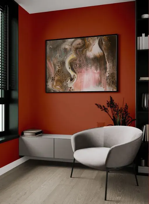 Sherwin Williams Spicy Hue living room