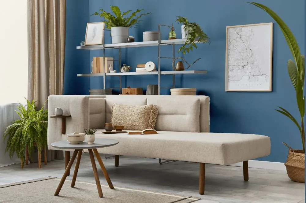 Sherwin Williams Sporty Blue living room