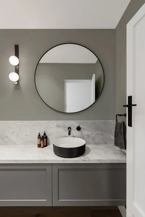 Sherwin Williams Stamped Concrete minimalist bathroom