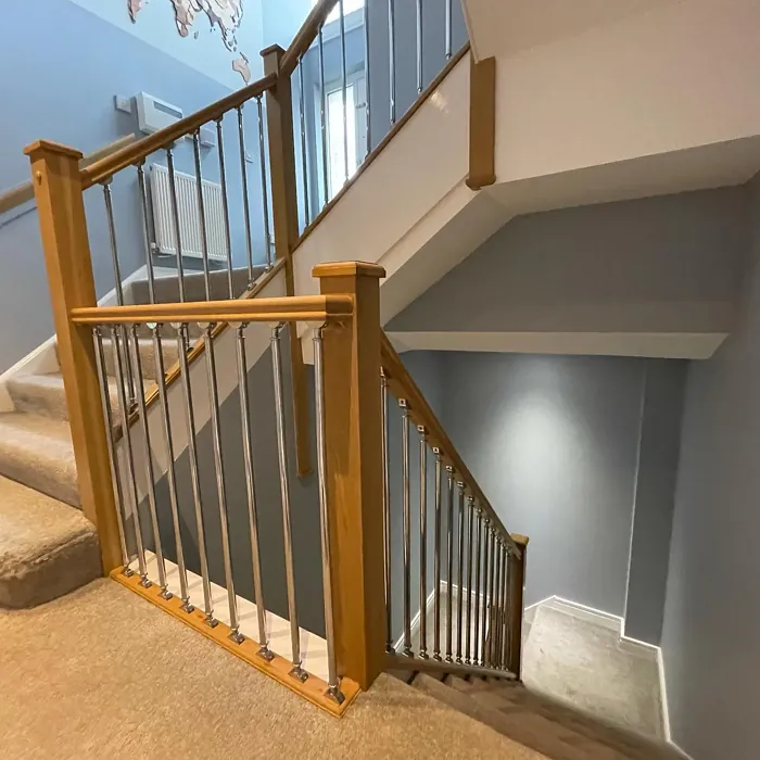 Dulux Steel Parade stairs color review