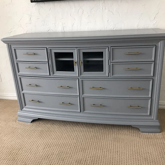 Sherwin Williams Steely Gray Painted Dresser