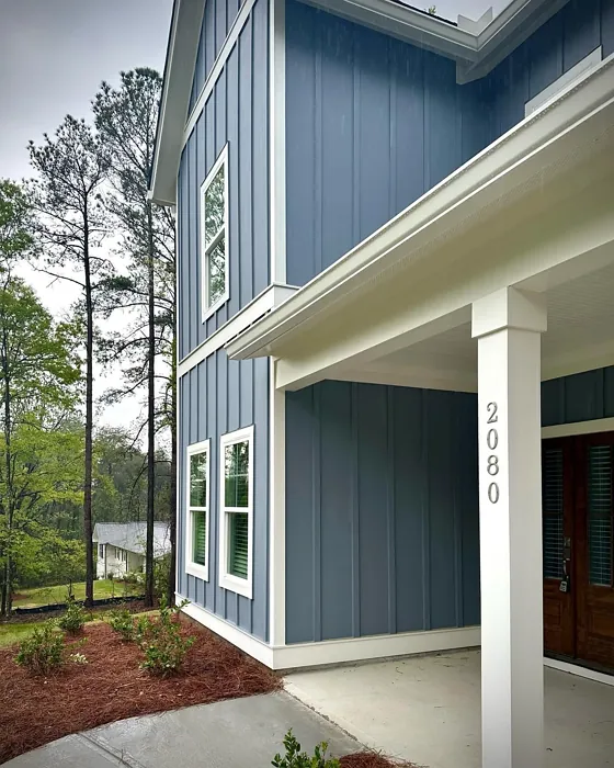 Sherwin Williams Storm Cloud house exterior color