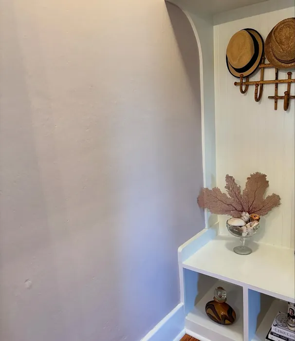 Sherwin Williams Studio Mauve hallway 