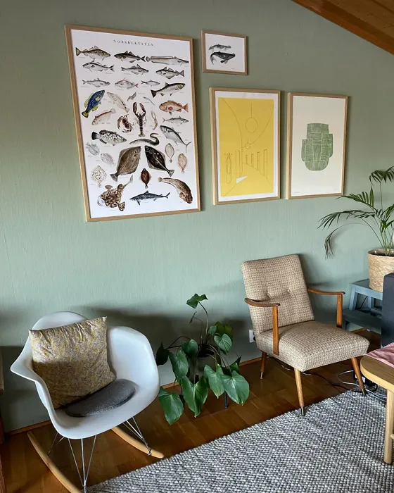 Subtle Green living room color