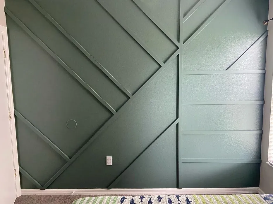 Sherwin Williams Succulent bedroom interior idea
