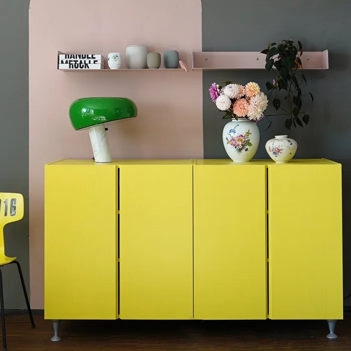 Sulfur yellow RAL 1016 cabinets