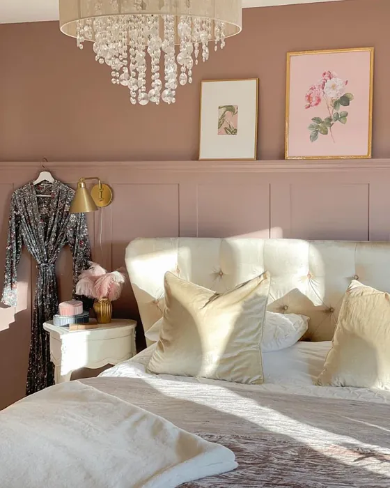 Farrow and Ball Sulking Room Pink 294 bedroom