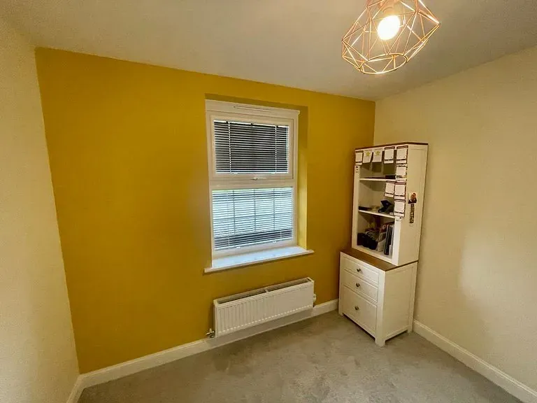 Dulux Honey Mustard accent wall 