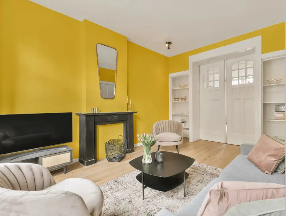 Sherwin Williams Sunny Side Up victorian house interior