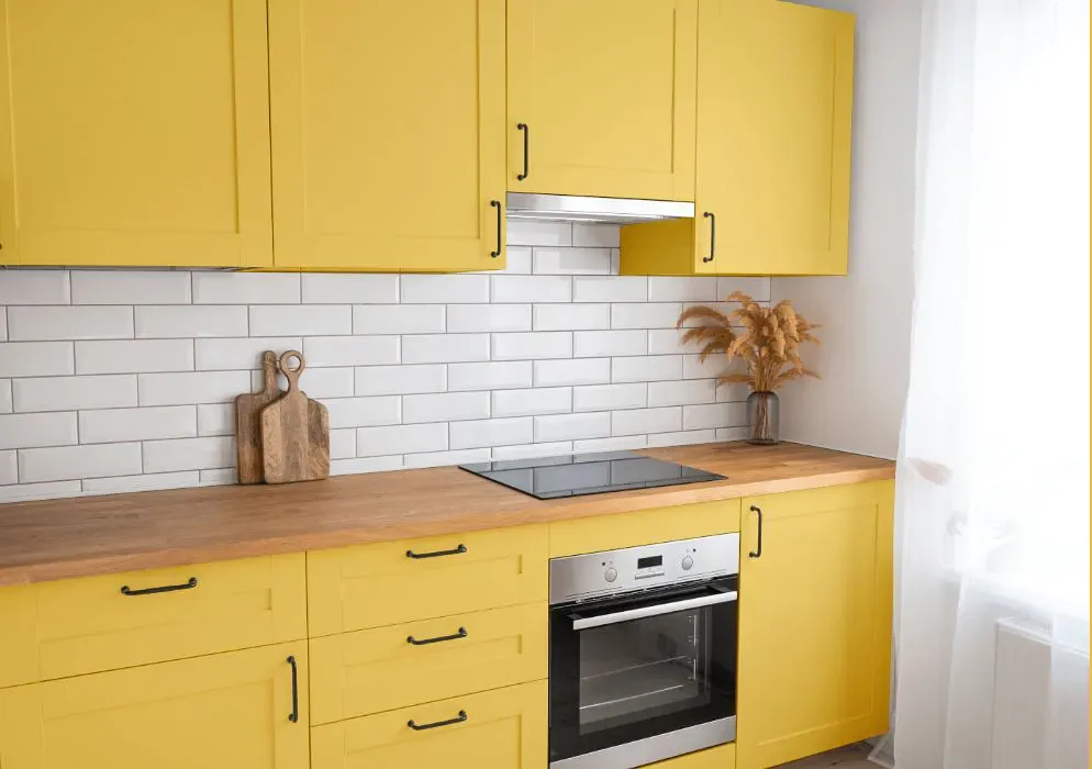 Sherwin Williams Sunny Side Up kitchen cabinets