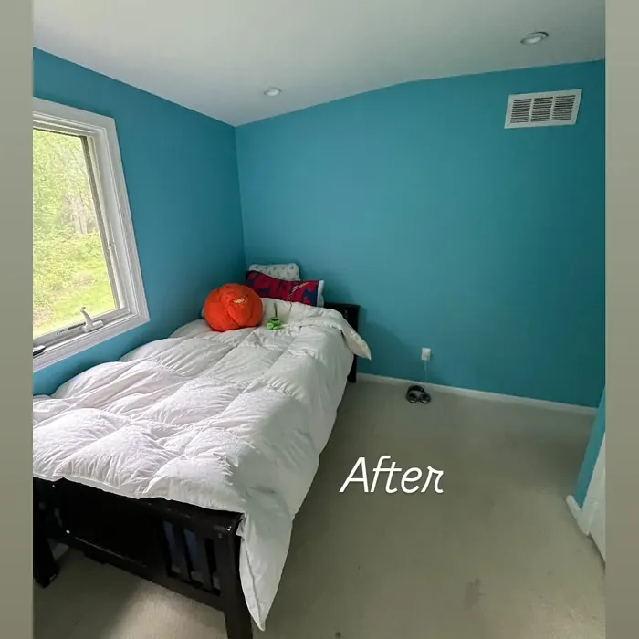 Sherwin Williams Surfin' bedroom 