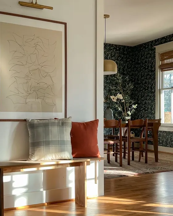 Benjamin Moore Swiss Coffee living room paint review
