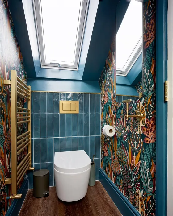 Dulux Teal Lux bathroom color