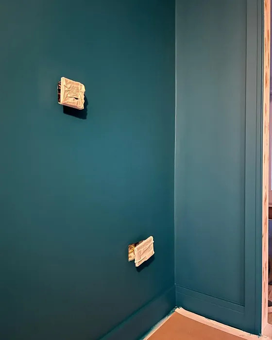 Dulux Teal Ripple wall paint color review