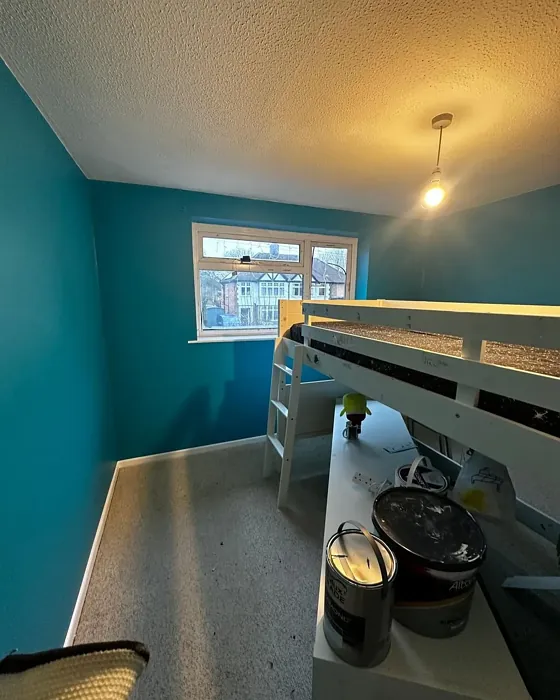 Dulux Teal Touch kids' room color