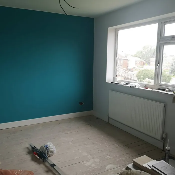 Dulux Teal Touch accent wall paint review