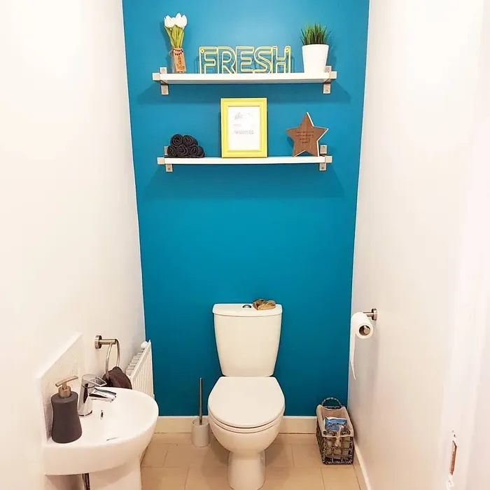 Dulux Teal Touch bathroom paint