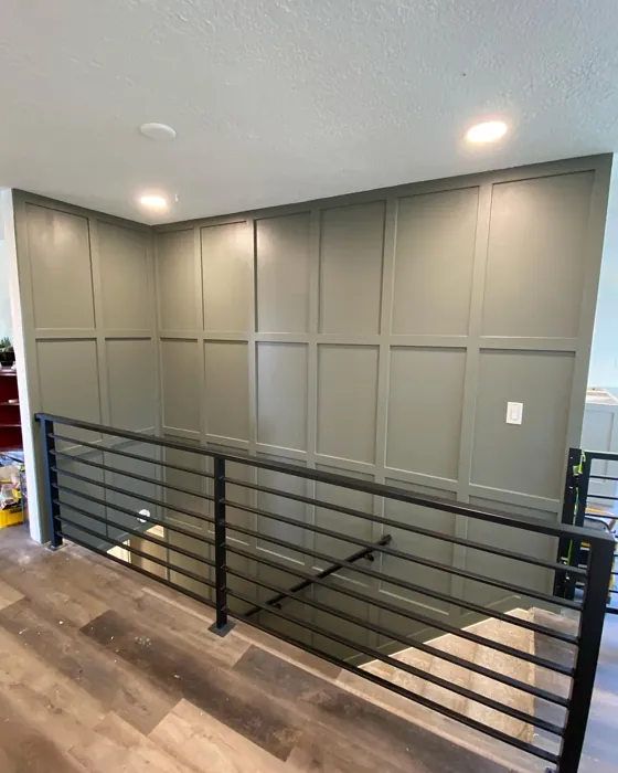 Sherwin Williams Thunderous stairs paint