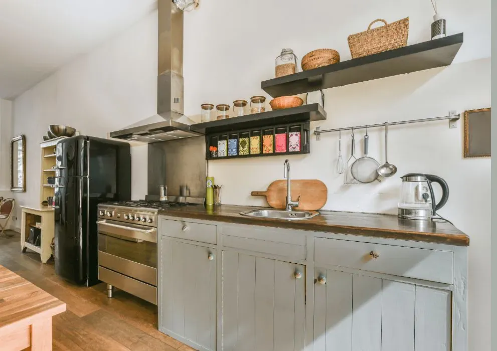 Sherwin Williams Tinsmith kitchen cabinets
