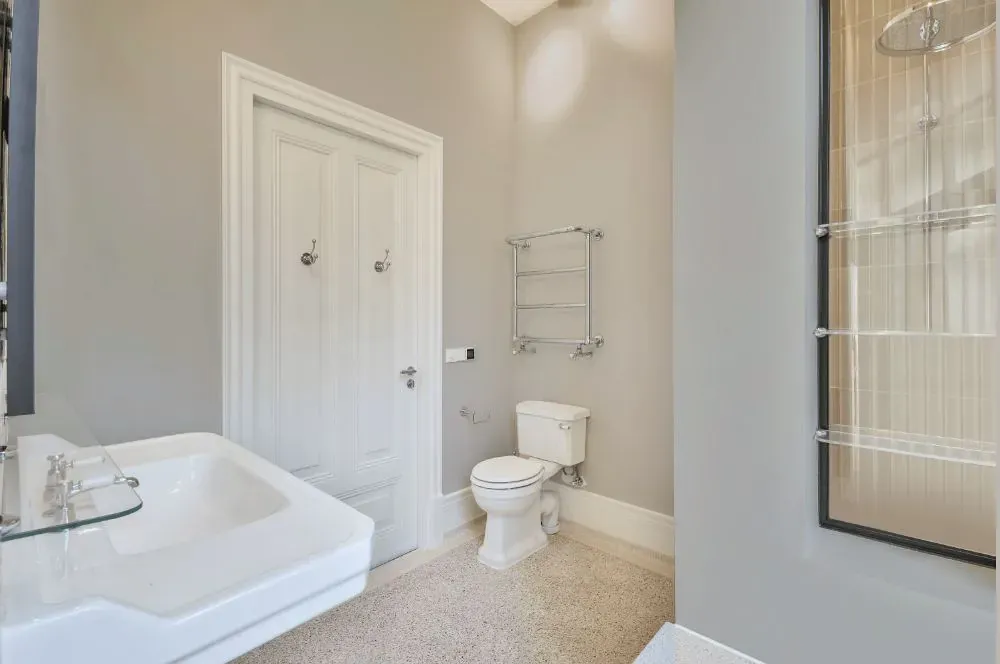 Sherwin Williams Touch of Grey bathroom