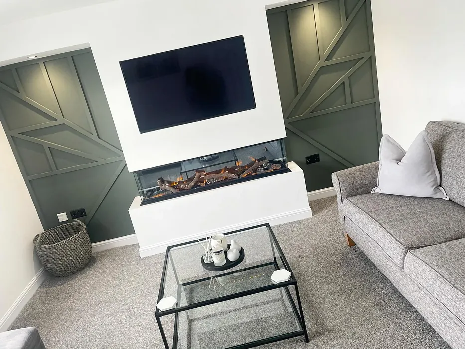 Trafalgar Grey living room accent wall