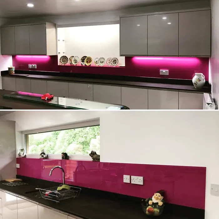 RAL 4006 kitchen backsplash