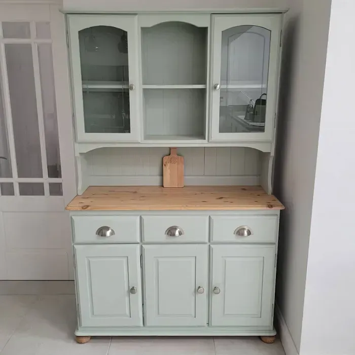 Dulux Tranquil Dawn 45GY 55/052 painted cabinets