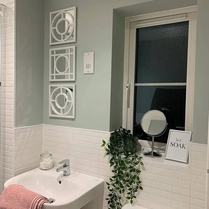 Dulux Tranquil Dawn bathroom color review