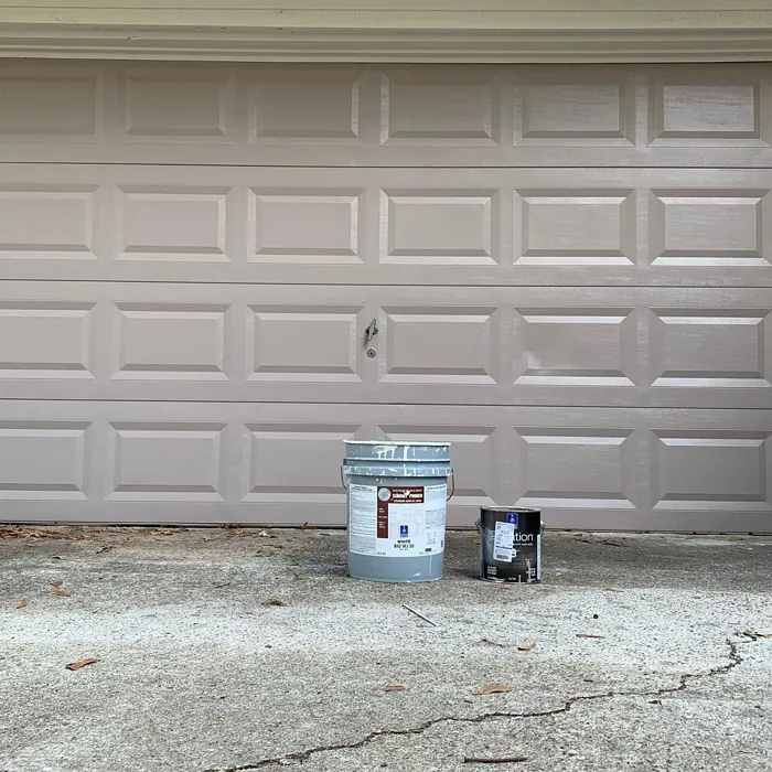 Truly Taupe Garage Door