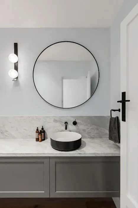 Sherwin Williams Twinkle minimalist bathroom