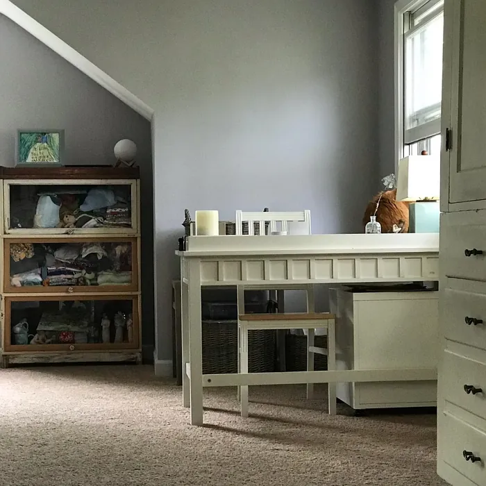 Sherwin Williams Unique Gray home office color