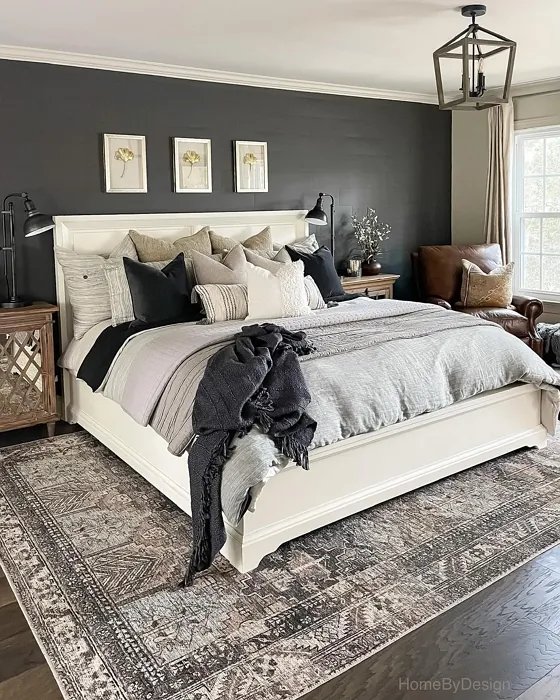 SW Urbane Bronze bedroom paint review