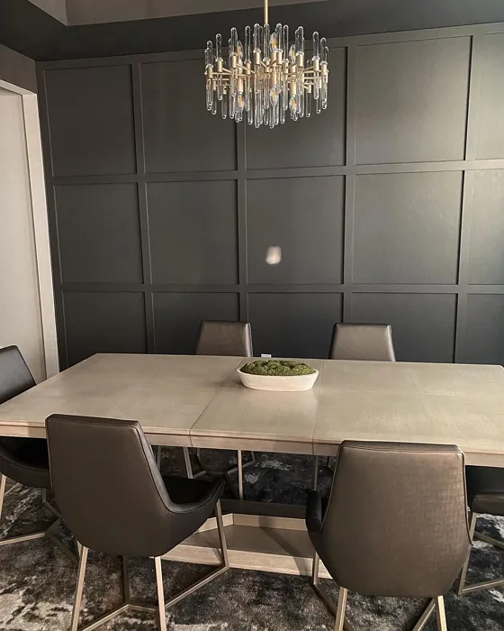 Sherwin Williams Urbane Bronze dining room color