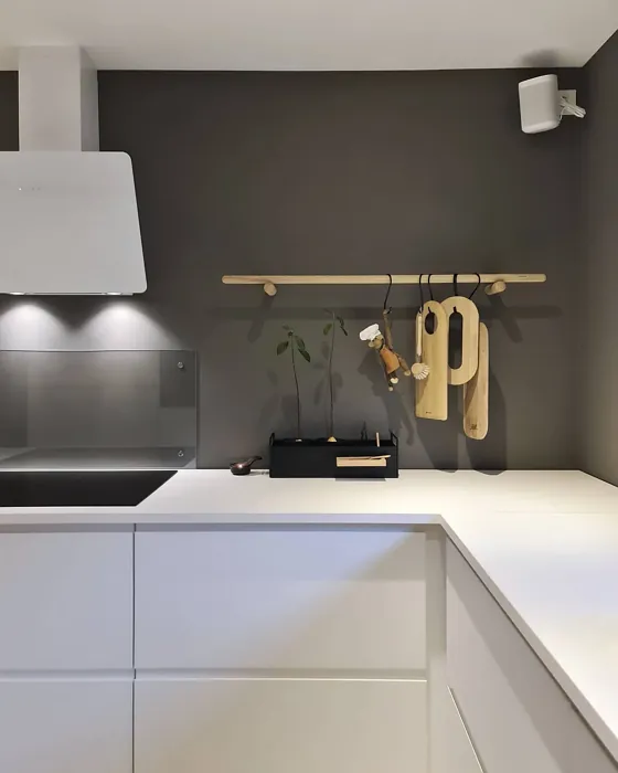 Jotun Vandyke Brown kitchen paint