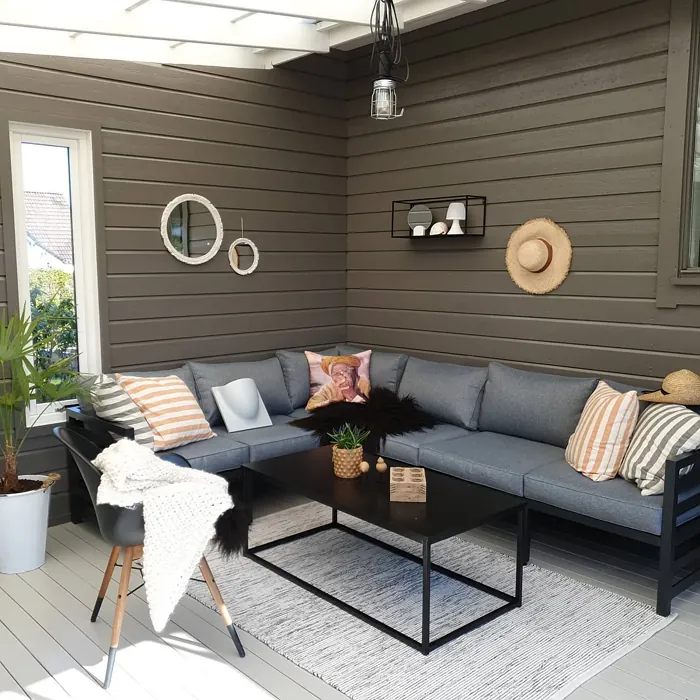 Jotun Vandyke Brown living room picture