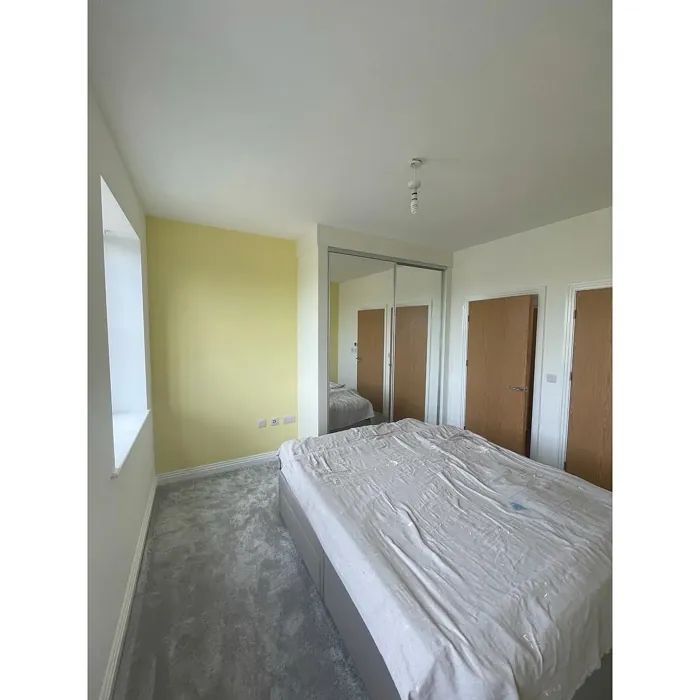 Dulux Vanilla Sundae bedroom accent wall