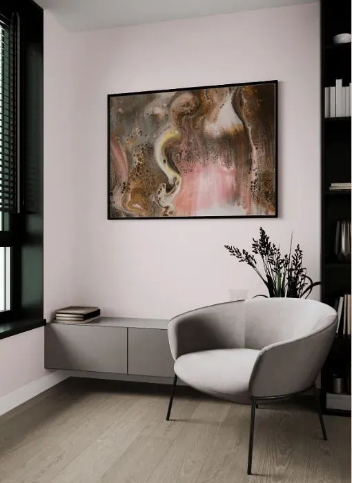 Sherwin Williams Venus Pink living room