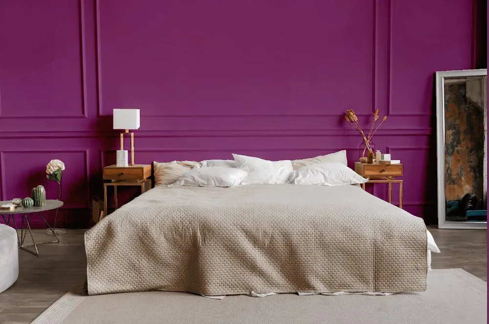 Sherwin Williams Verve Violet bedroom