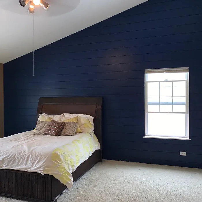 Behr Very Navy bedroom photo