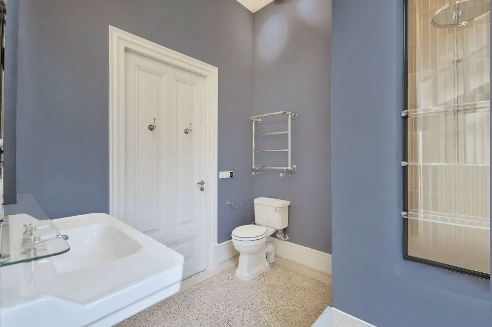 Sherwin Williams Vesper Violet bathroom