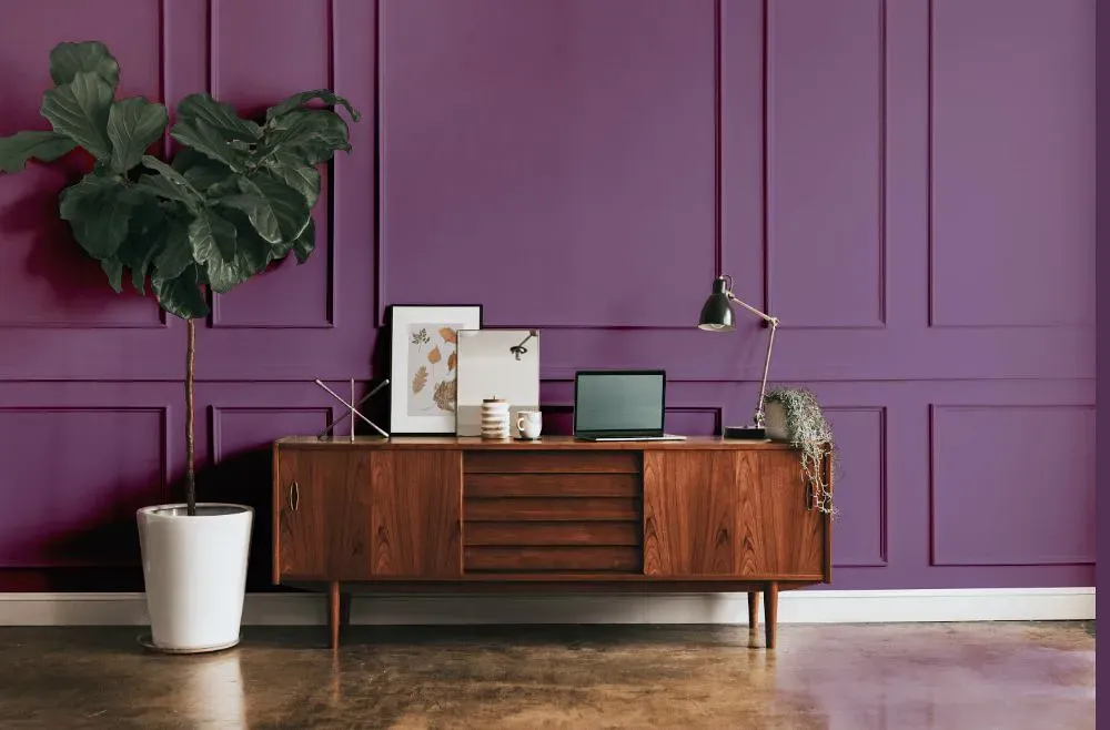 Sherwin Williams Vigorous Violet modern interior